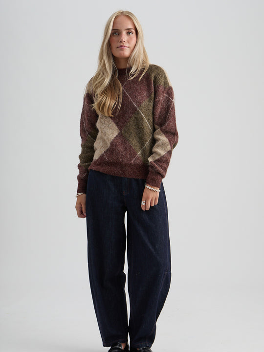 Minus MSRevea Knit Pullover Maroon Red