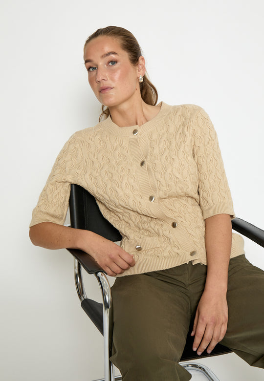 Minus MSFilucca Knit Cardigan Sand