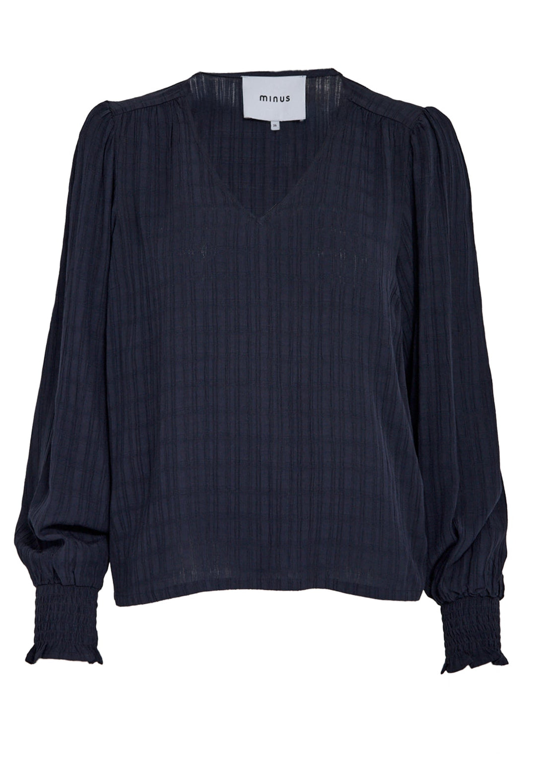 Minus MSAnine V-Neck Blouse Sky Captain (navy)