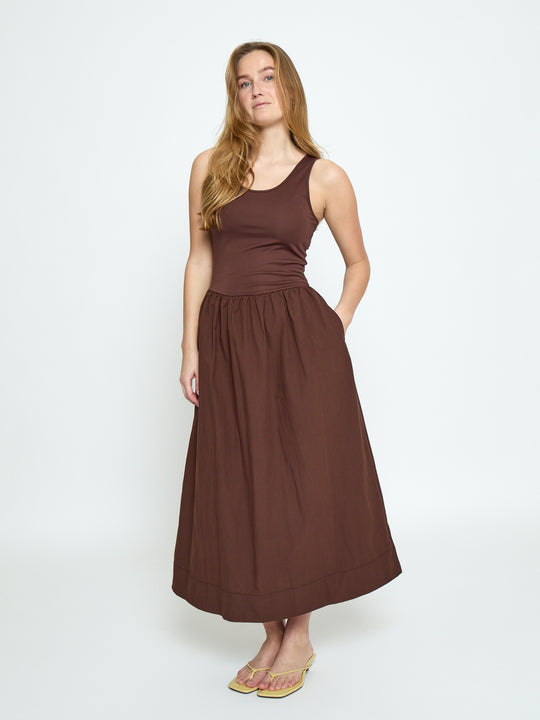 Minus MSMarie Midi Dress 5065 Chestnut