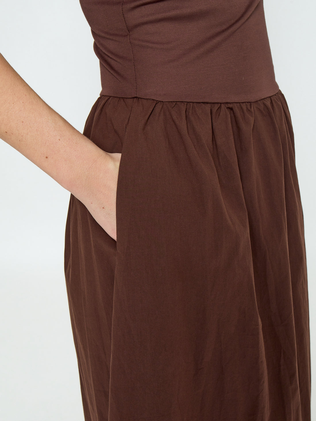 Minus MSMarie Midi Dress 5065 Chestnut