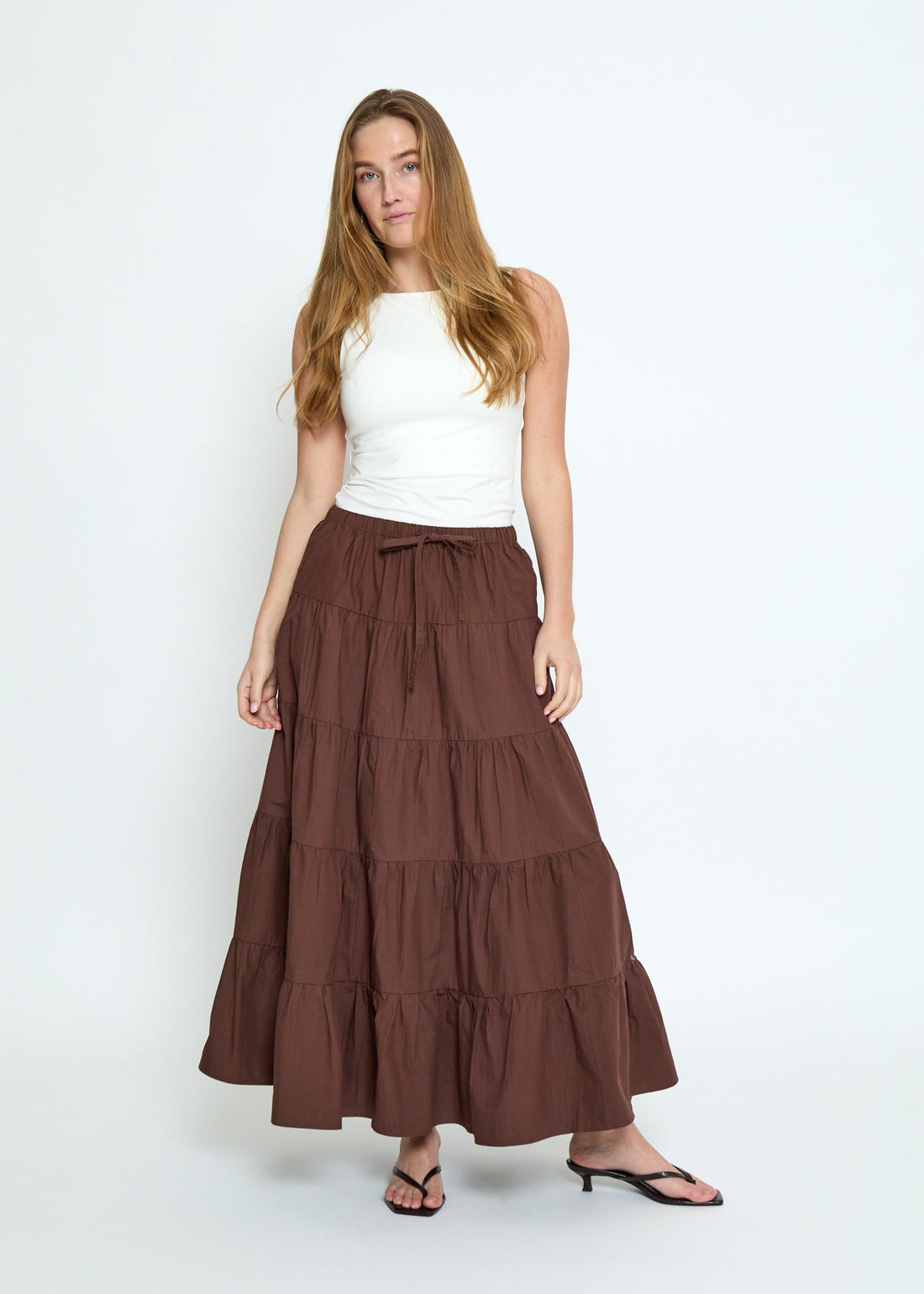 Minus MSFreya Maxi Skirt Chestnut