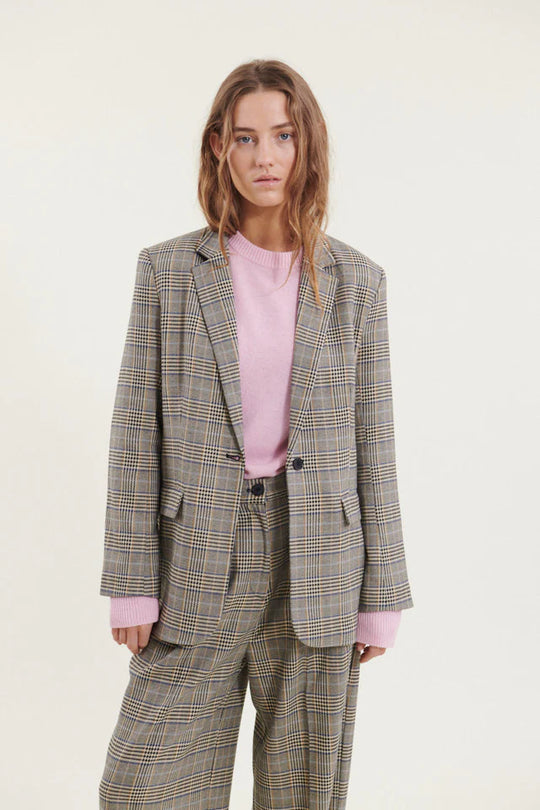 Basic Apparel Marjorie Blazer light khaki/black