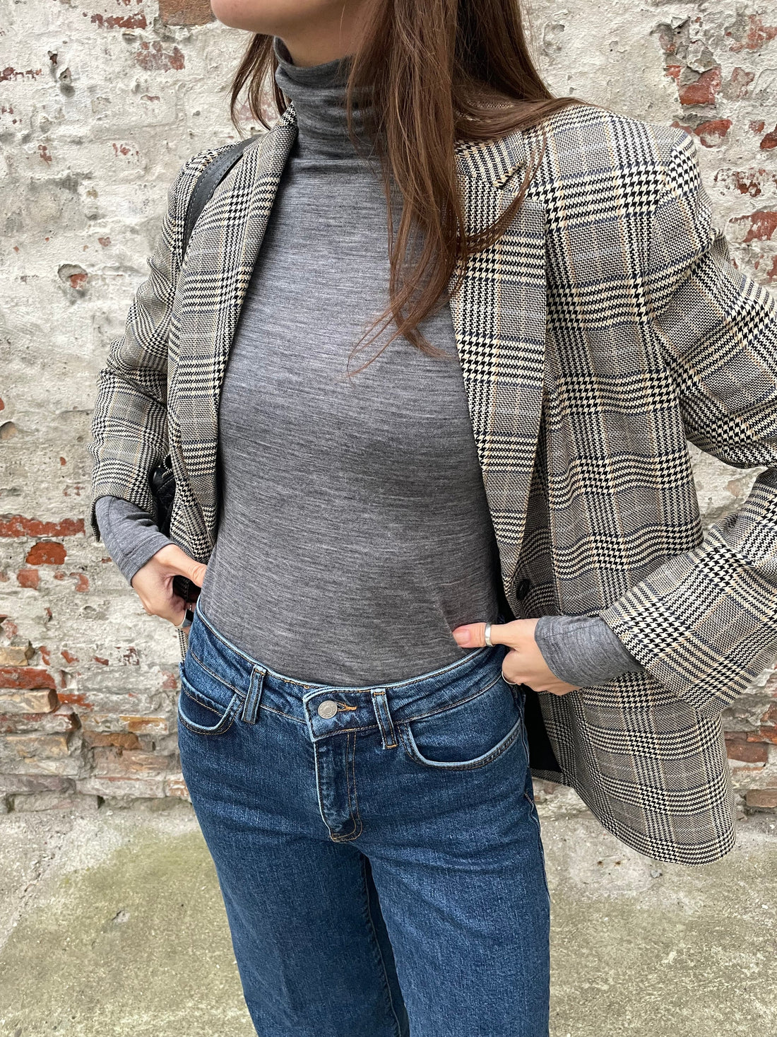 Basic Apparel Marjorie Blazer light khaki/black