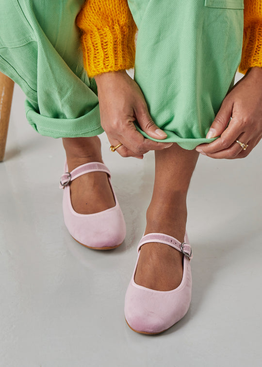 Atone Mary Jane Ballerina Pink