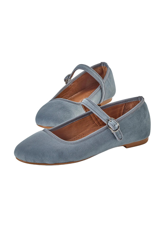 Atone Mary Jane Ballerina Placid Blue