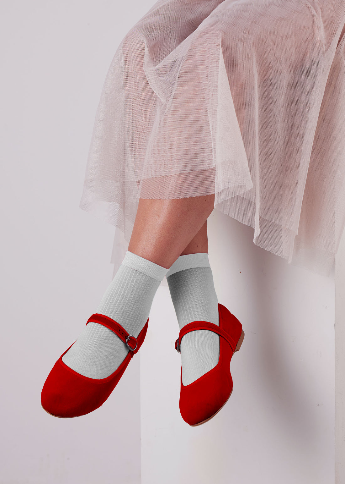 Atone Mary Jane Ballerina Red