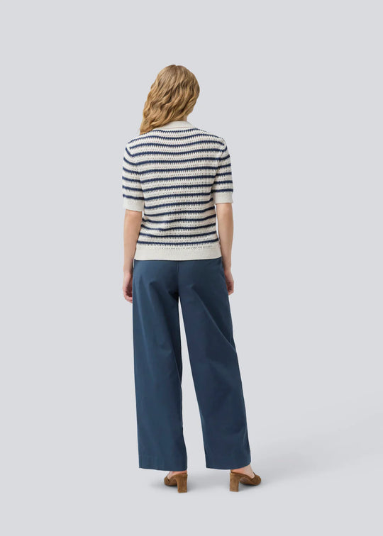 Modström TellyMD SS polo Navy White stripe