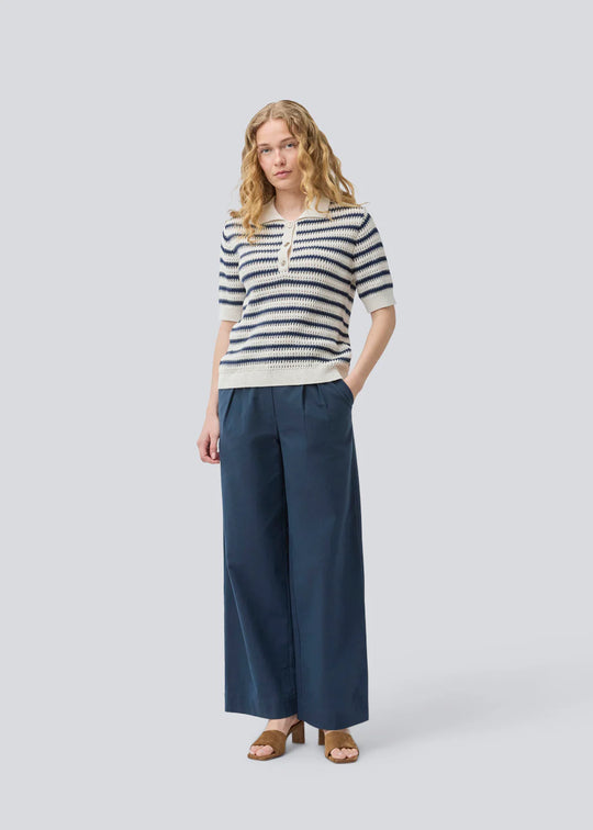 Modström TellyMD SS polo Navy White stripe