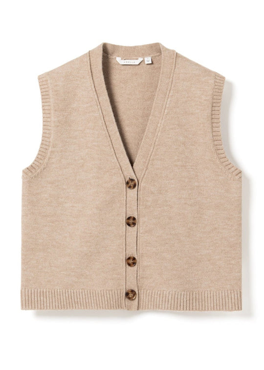 Noella N-Marilynn Knit Vest Sand Melange