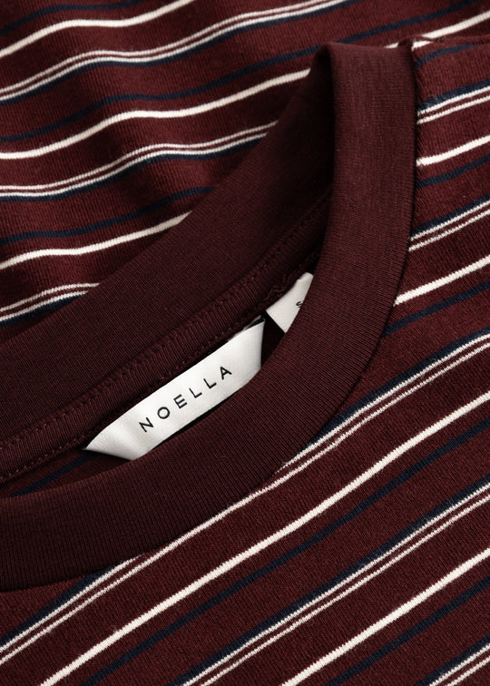 Noella N-Mykel Top Dizzy Burgundy Stripe