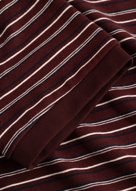 Noella N-Mykel Top Dizzy Burgundy Stripe