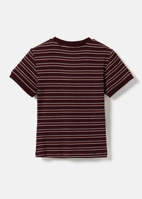 Noella N-Mykel Top Dizzy Burgundy Stripe