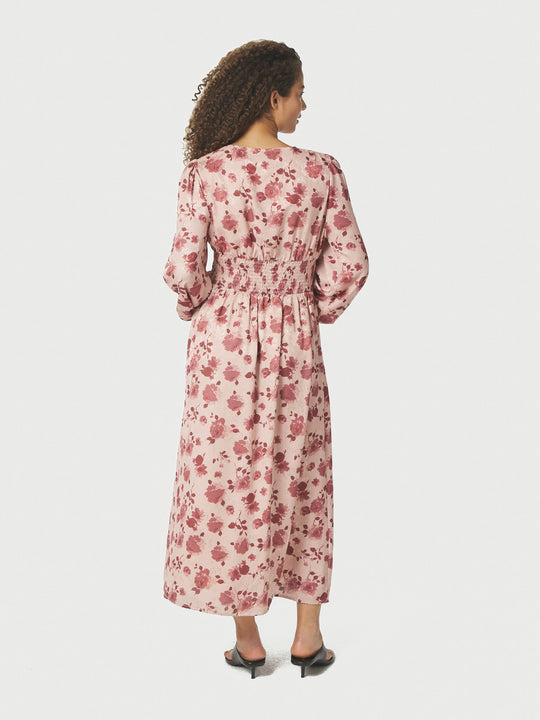 Neo Noir Jellie Print Dress Dusty Rose