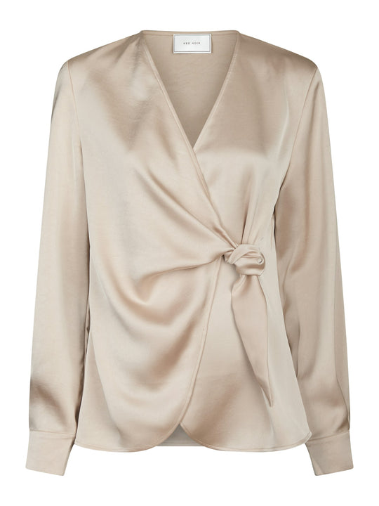 Neo Noir Petris Heavy Sateen Blouse Champagne