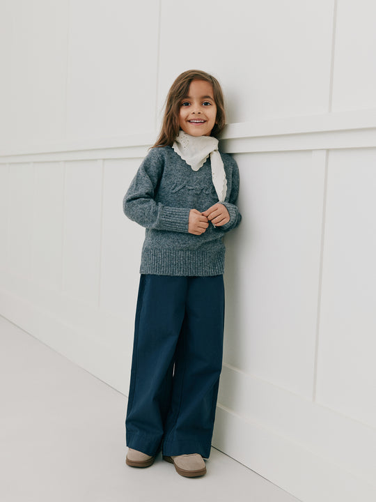 Sofie Schnoor Minnikkb Knit Dark Grey Melange