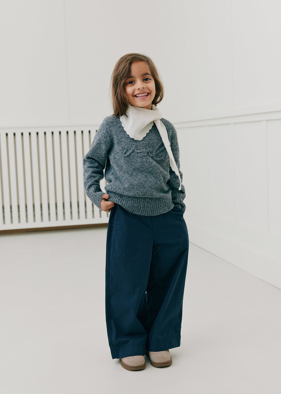 Sofie Schnoor Minnikkb Knit Dark Grey Melange