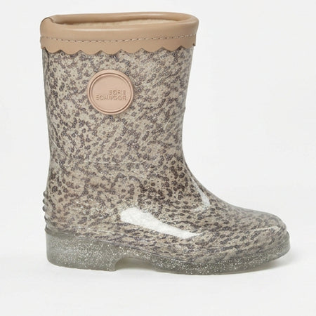 Sofie Schnoor Mellykb Rubber Boot W. Lining Off White W AOP