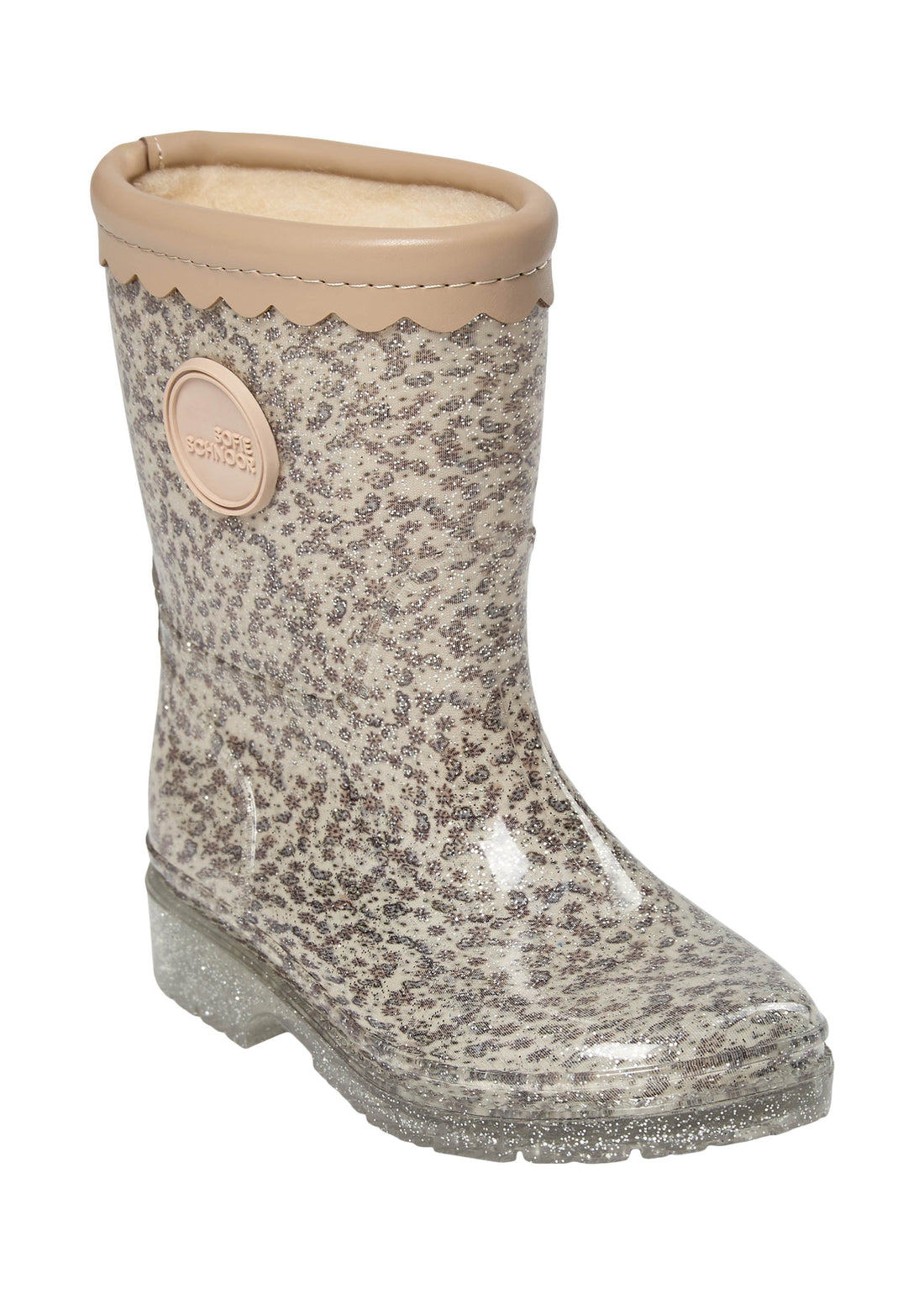 Sofie Schnoor Mellykb Rubber Boot W. Lining Off White W AOP