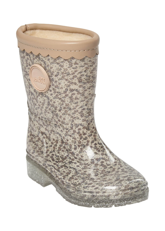 Sofie Schnoor Mellykb Rubber Boot W. Lining Off White W AOP