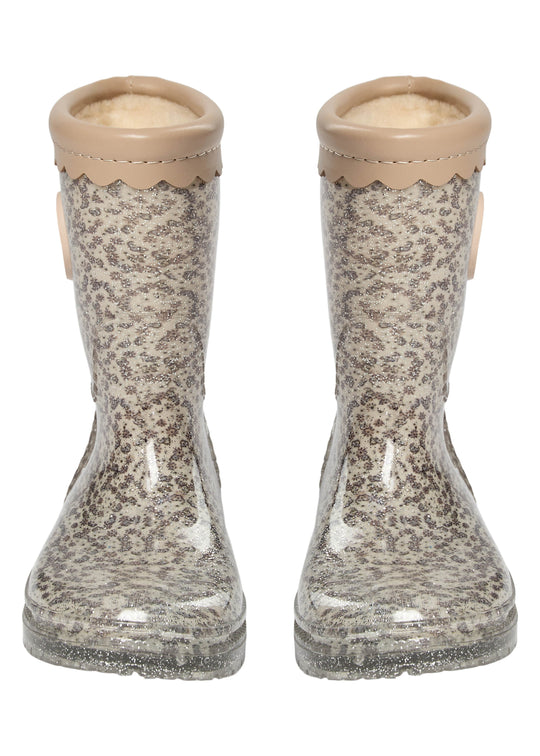 Sofie Schnoor Mellykb Rubber Boot W. Lining Off White W AOP