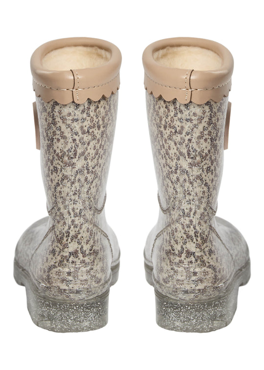 Sofie Schnoor Mellykb Rubber Boot W. Lining Off White W AOP
