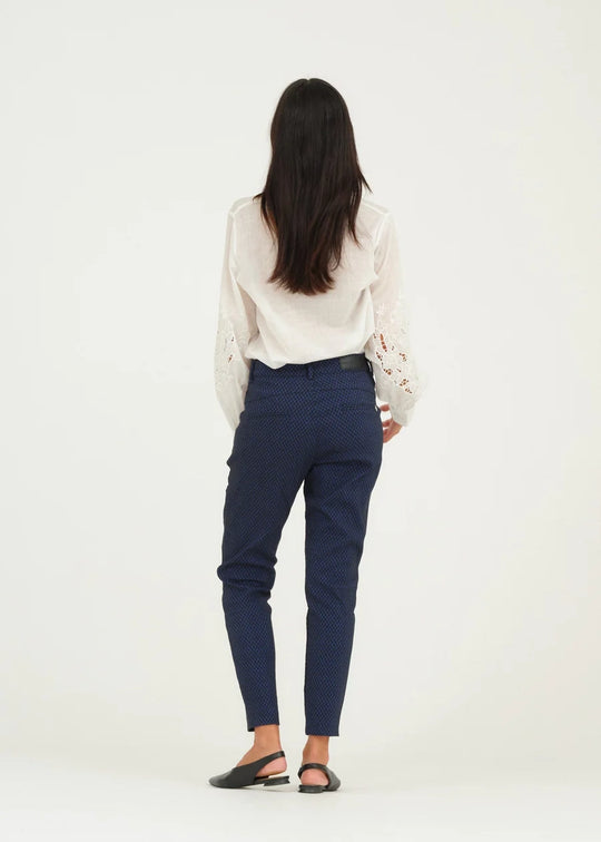Pieszak Melanie Jacquard Pant Indigo Blue