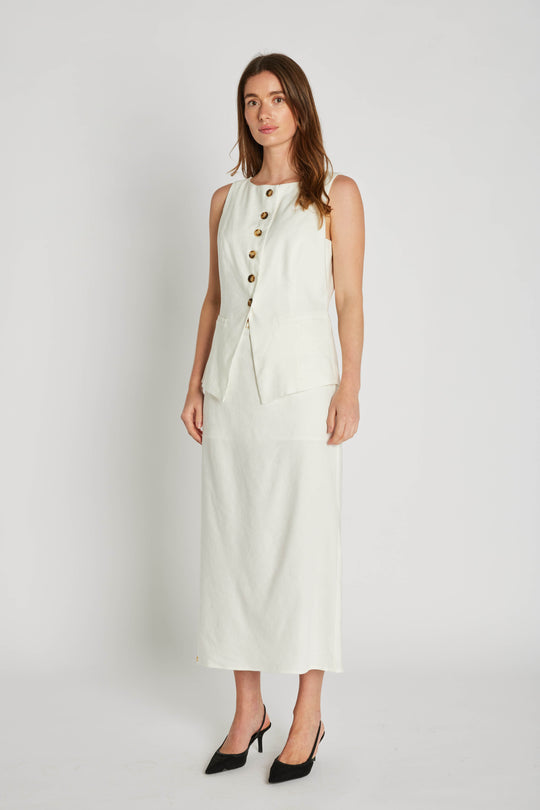 PBO Kuma skirt star White