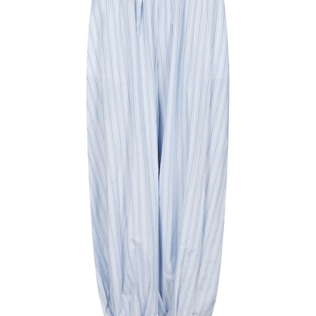Neo Noir Roxane Balloon Double Stripe Pants Light Blue