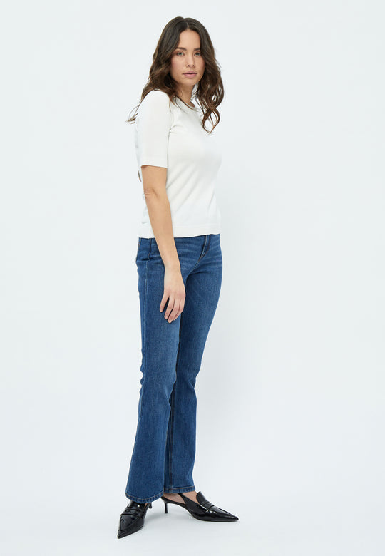 Peppercorn PCTana Short Sleeve Pullover Cloud Dancer