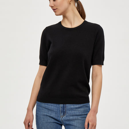 Peppercorn PCTana Short Sleeve Pullover Black
