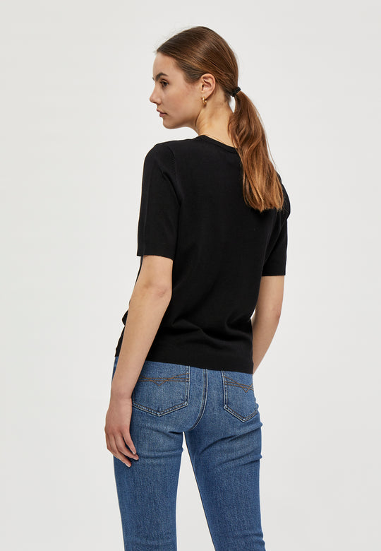 Peppercorn PCTana Short Sleeve Pullover Black