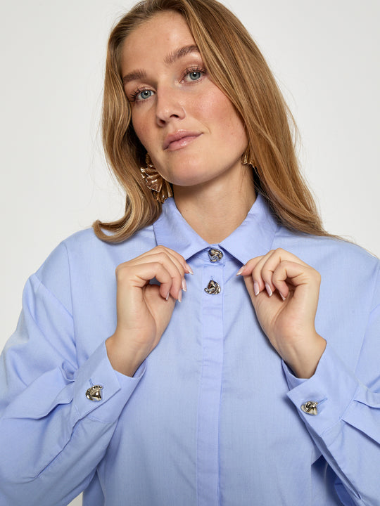 Peppercorn PCMari Shirt Cornflower blue