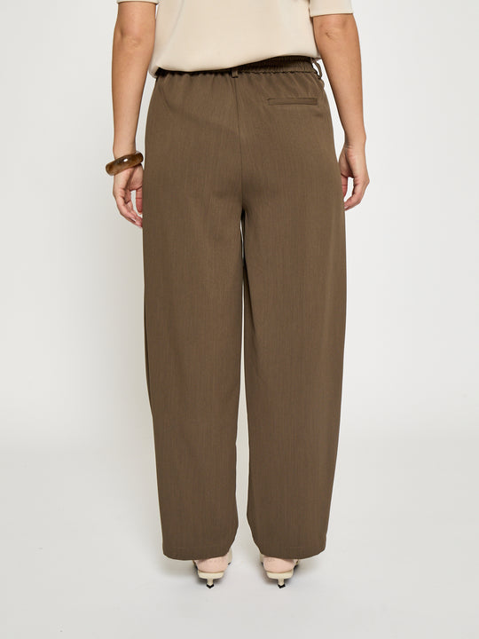 Peppercorn PCMaya HW Pant Ermine Brown Melange