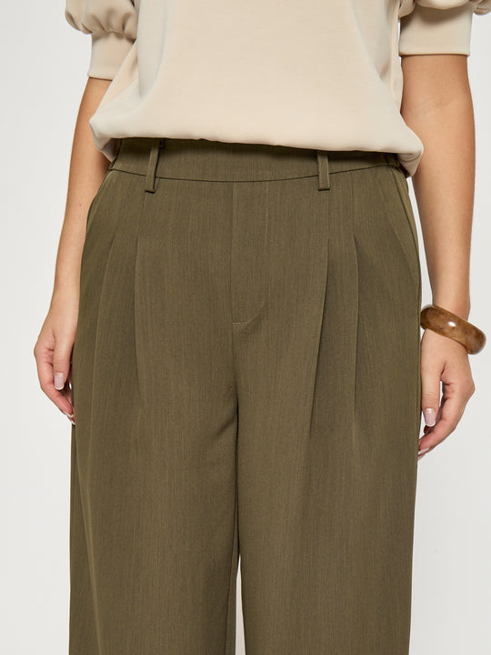 Peppercorn PCMaya HW Pant Ermine Brown Melange