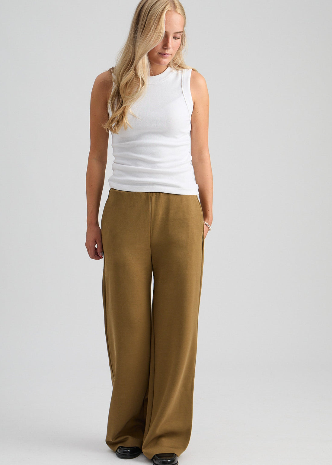 Peppercorn PCMinnie Grs Pant Kangaroo Brown