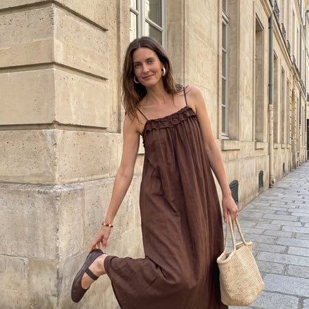 Peppercorn PCOrana Strap Dress Mink Brown