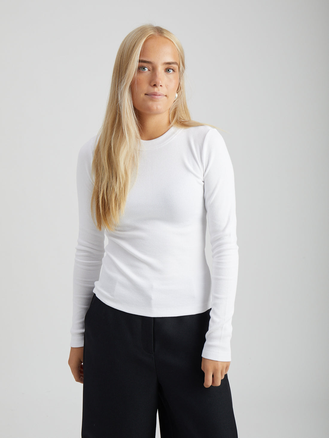 Peppercorn PCPhoebe GOTS Long Sleeve Top White