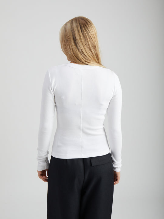 Peppercorn PCPhoebe GOTS Long Sleeve Top White