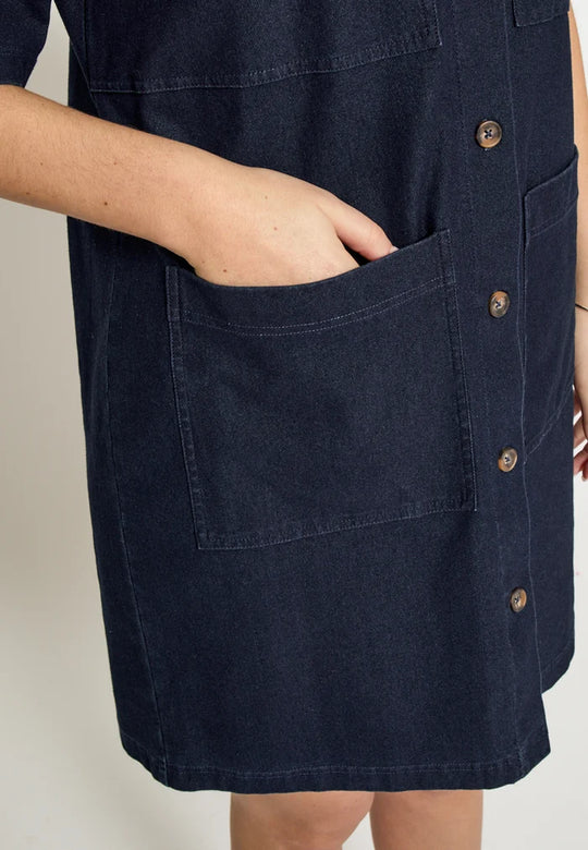 Peppercorn PCNaddie Dress Dark Denim