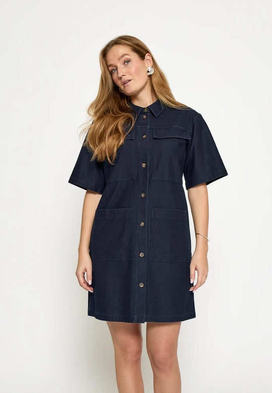 Peppercorn PCNaddie Dress Dark Denim