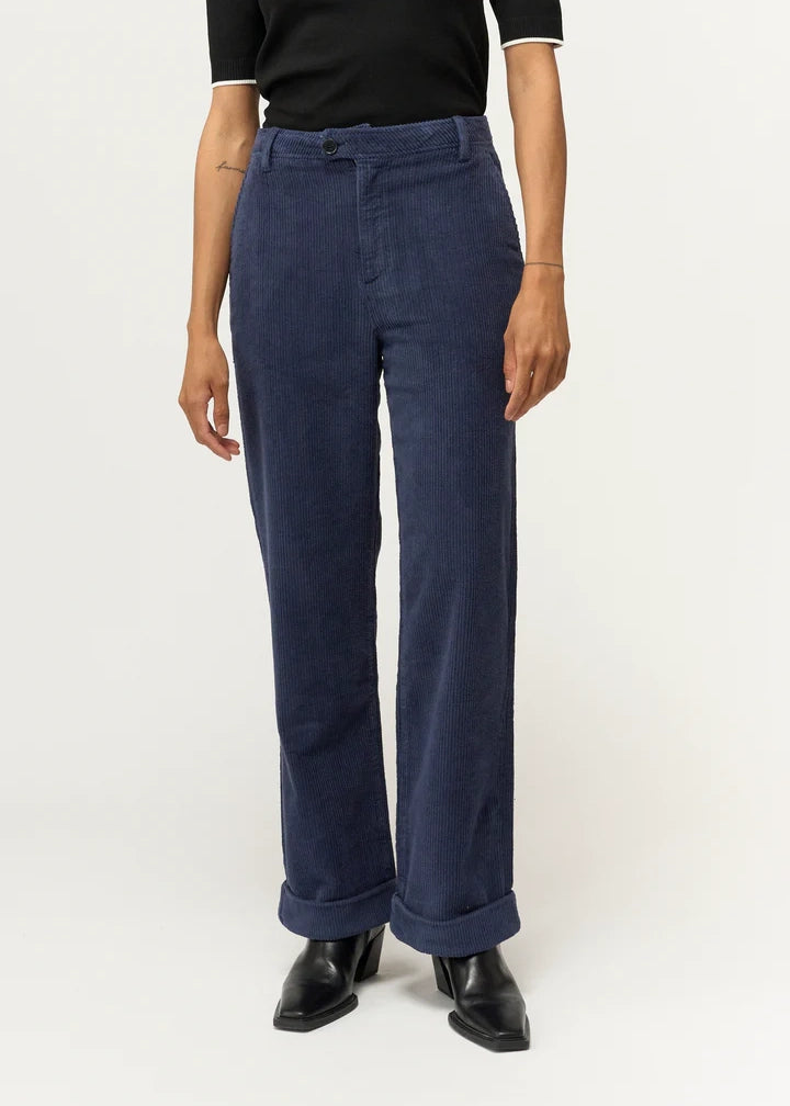 Pieszak Birkin Weekend Pant Stunning Corduroy Deep Navy Blue