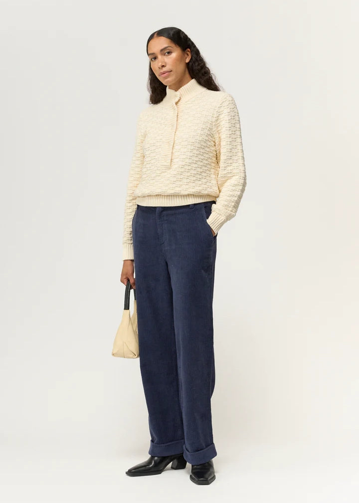 Pieszak Birkin Weekend Pant Stunning Corduroy Deep Navy Blue