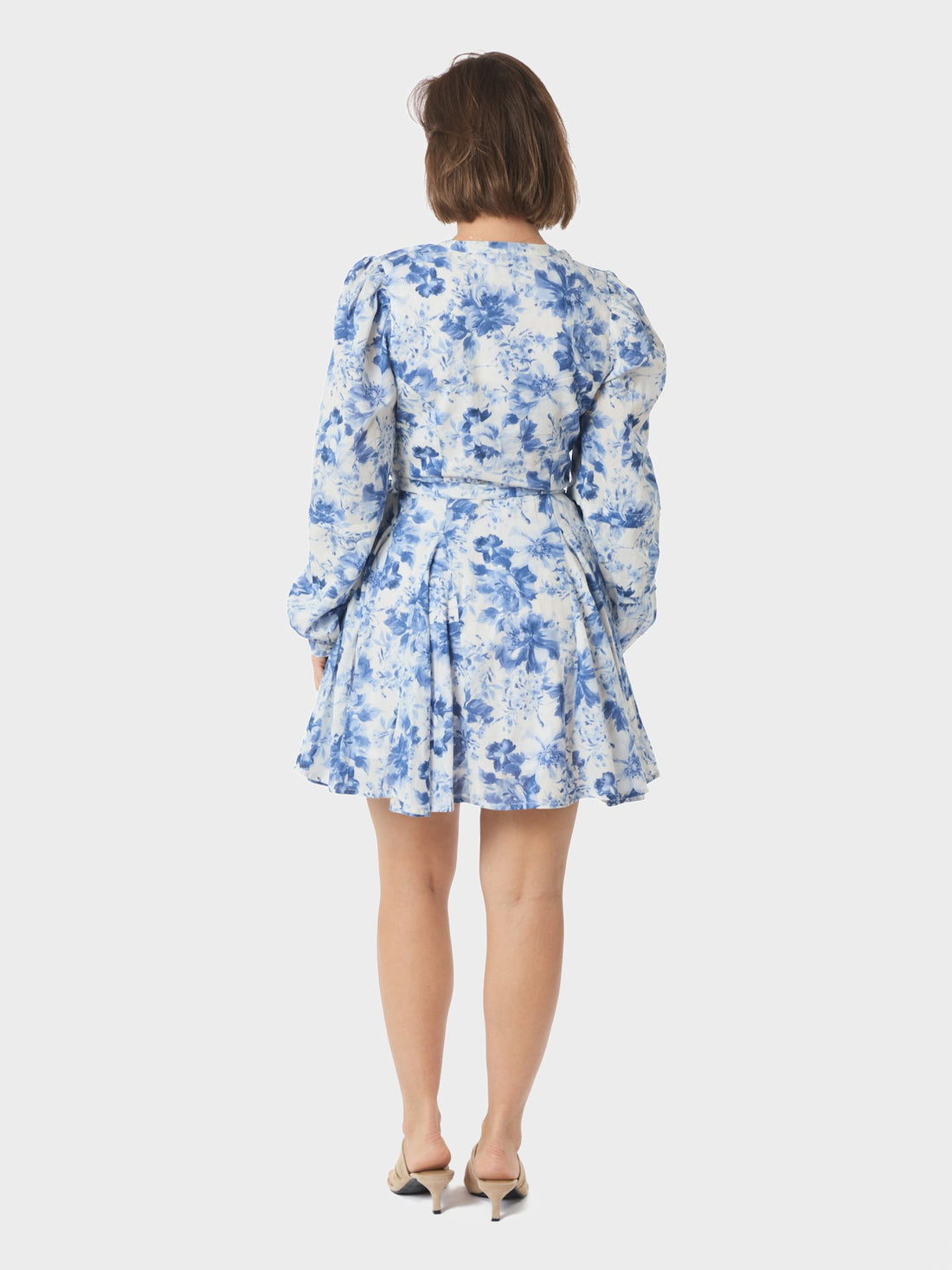Neo Noir Marise Print Dress Light Blue