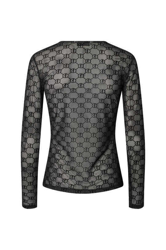Rue de Femme Round neck blouse Black