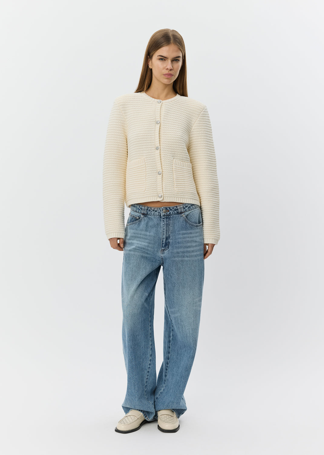 Sofie Schnoor Kyrasw Knit Cardigan off-white