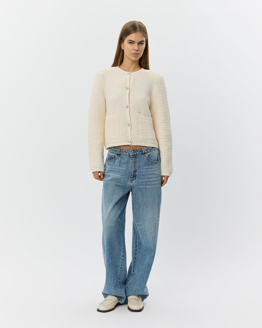Sofie Schnoor Kyrasw Knit Cardigan off-white