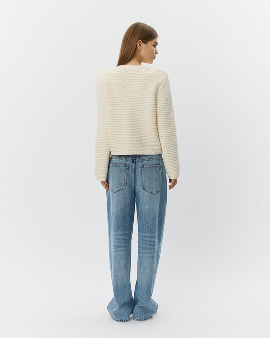 Sofie Schnoor Kyrasw Knit Cardigan off-white