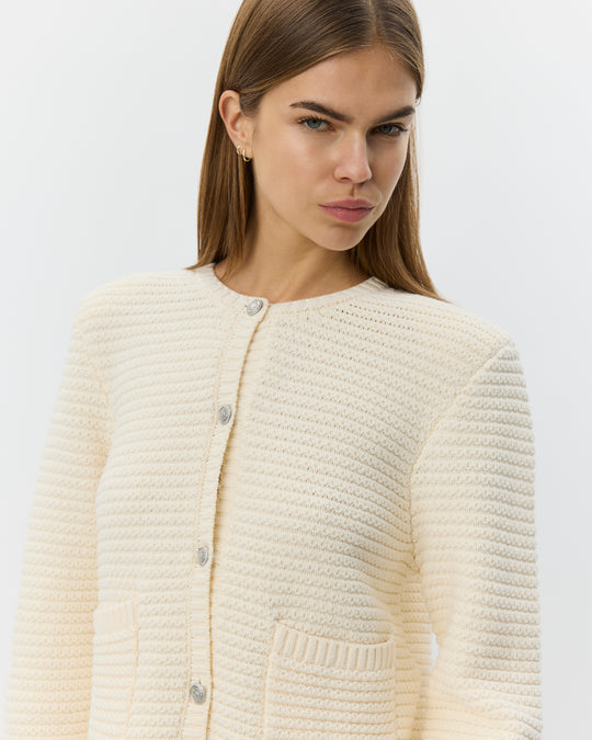 Sofie Schnoor Kyrasw Knit Cardigan off-white