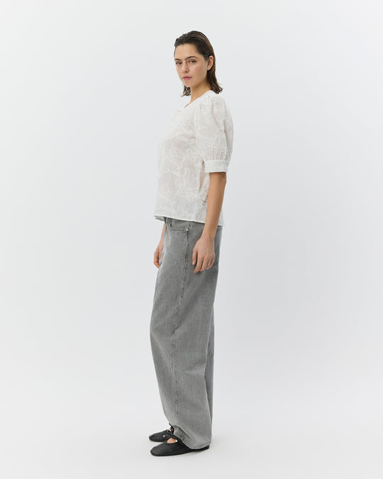 Sofie Schnoor Ahliasw Puff sleeve blouse white